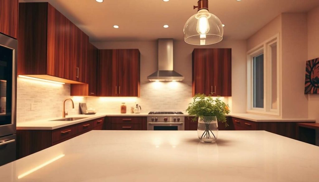 Ambiance lumineuse : astuces pour cuisine équipée
