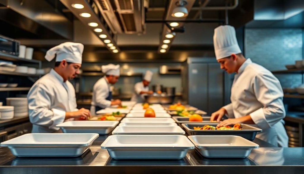 Robustes et légers : les avantages des plats gastronormes en mélamine en cuisine