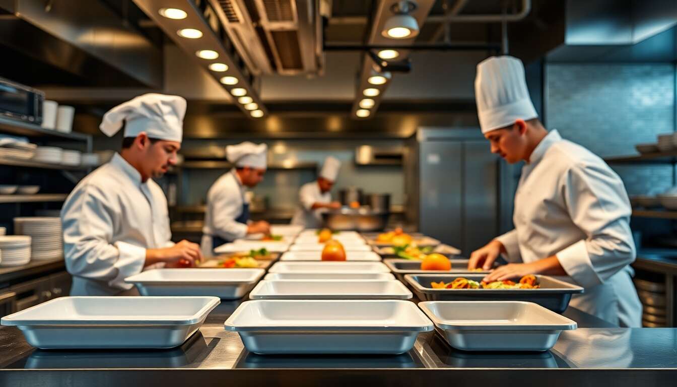 Robustes et légers : les avantages des plats gastronormes en mélamine en cuisine