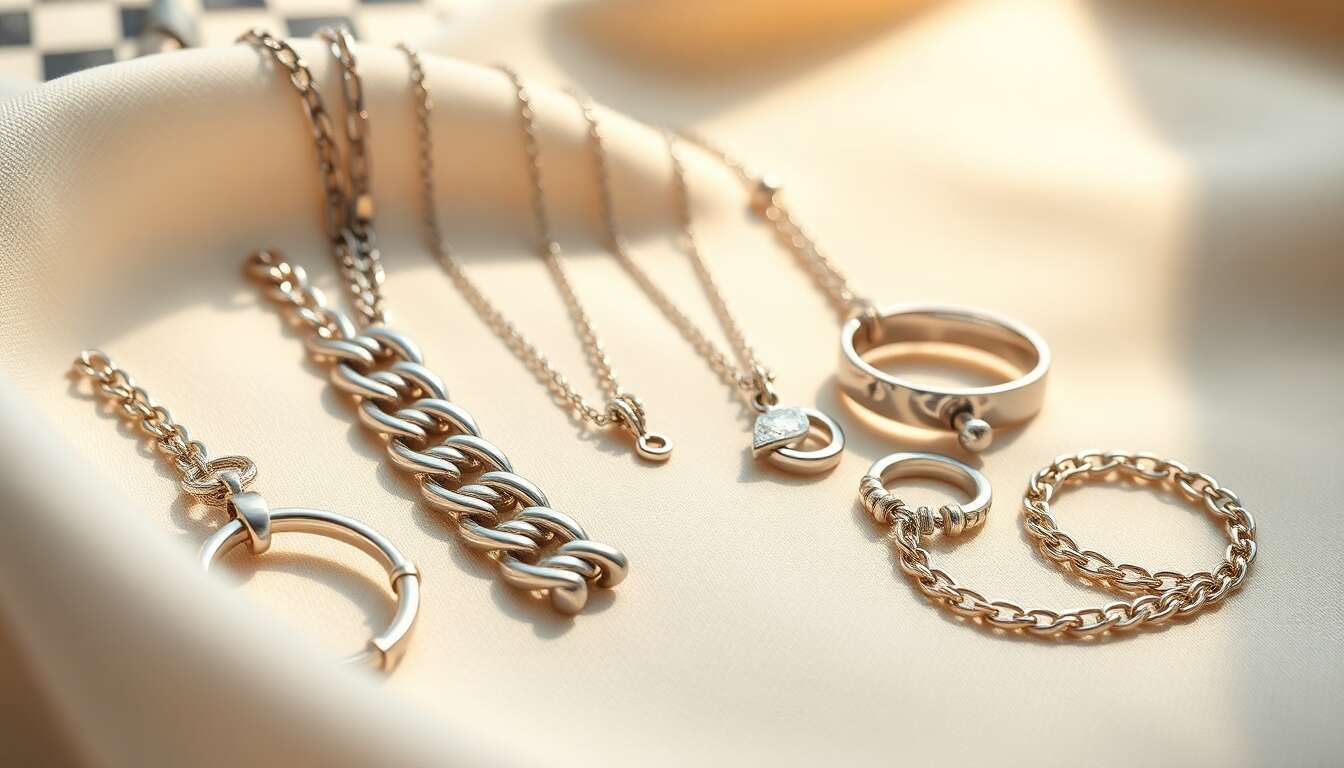 Types de bijoux en acier inoxydable