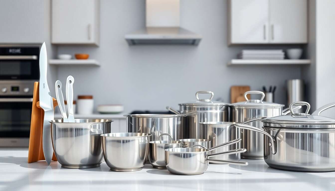 Les accessoires en acier inoxydable pour la cuisine