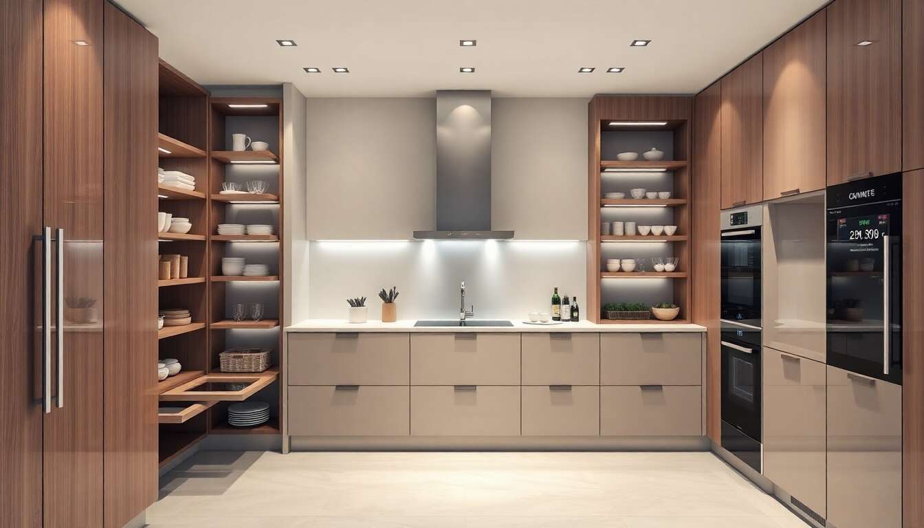 Les technologies connectées dans le rangement de cuisine