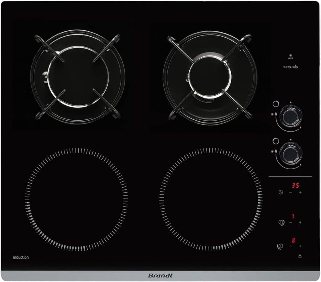 Test de la plaque Brandt BPI6413BM : induction et gaz, puissance et polyvalence