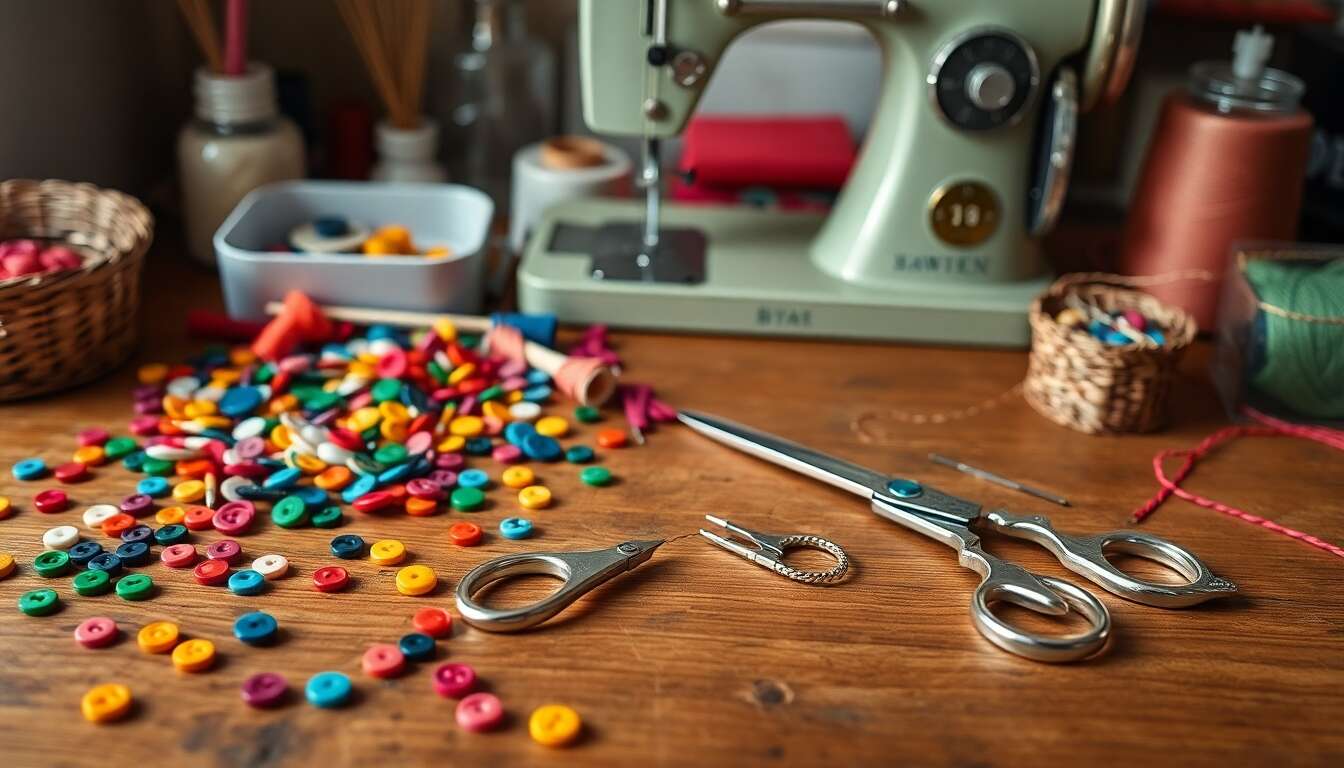 Accessoires essentiels pour coudre des boutons facilement Accessoires essentiels pour coudre des boutons facilement