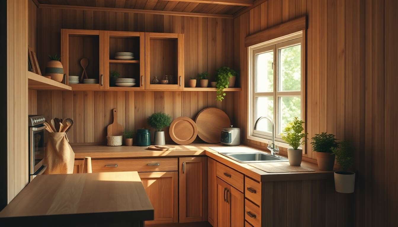 Les atouts du bois pour une cuisine &eacute;coresponsable