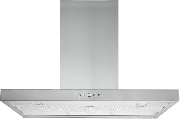 Hotte îlot aspirante 90 cm INOX - Débit 553 m3/h - 3 vitesses [Classe énergétique A]