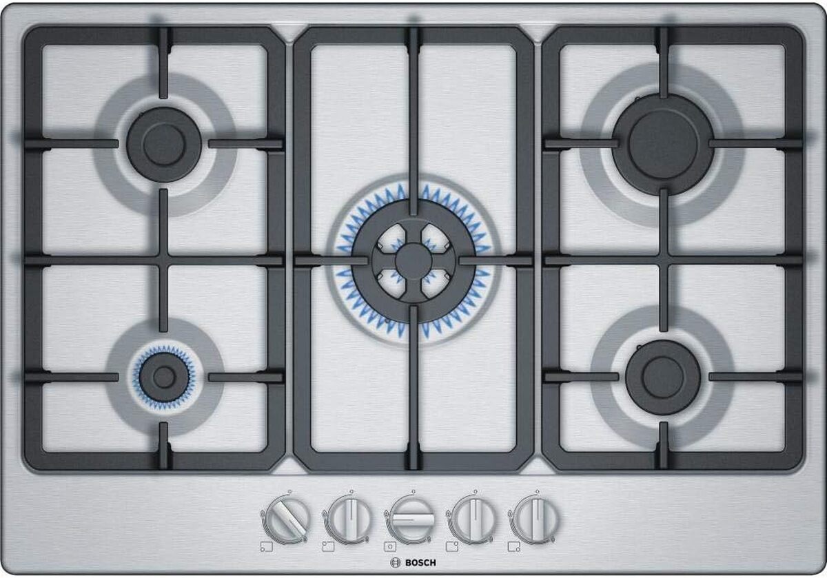 Test Bosch PGQ7B5B90 : plaque de cuisson à gaz 5 foyers