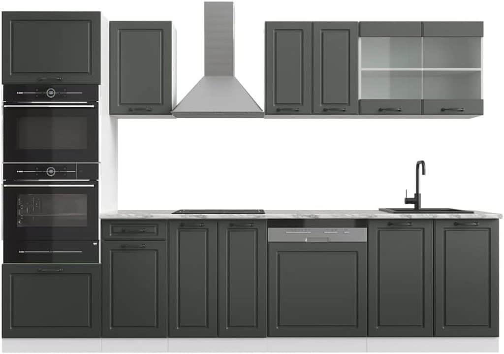Test de la cuisine Vicco R-Line 300 cm : élégance anthracite et fonctionnalité