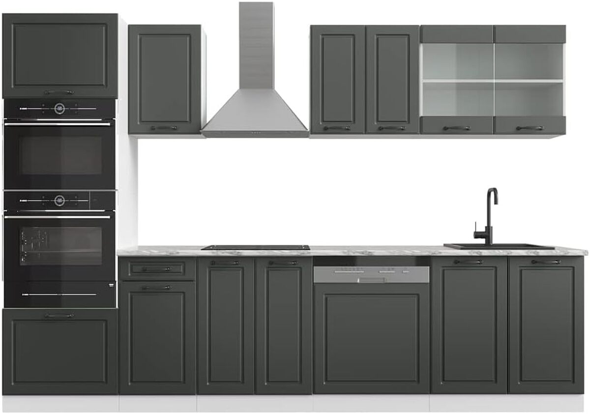 Test de la cuisine Vicco R-Line 300 cm : élégance anthracite et fonctionnalité