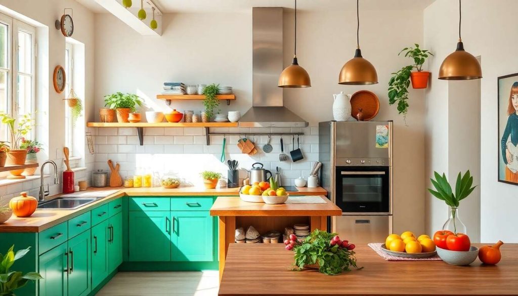 Inspirations de cuisine colorée et tendance