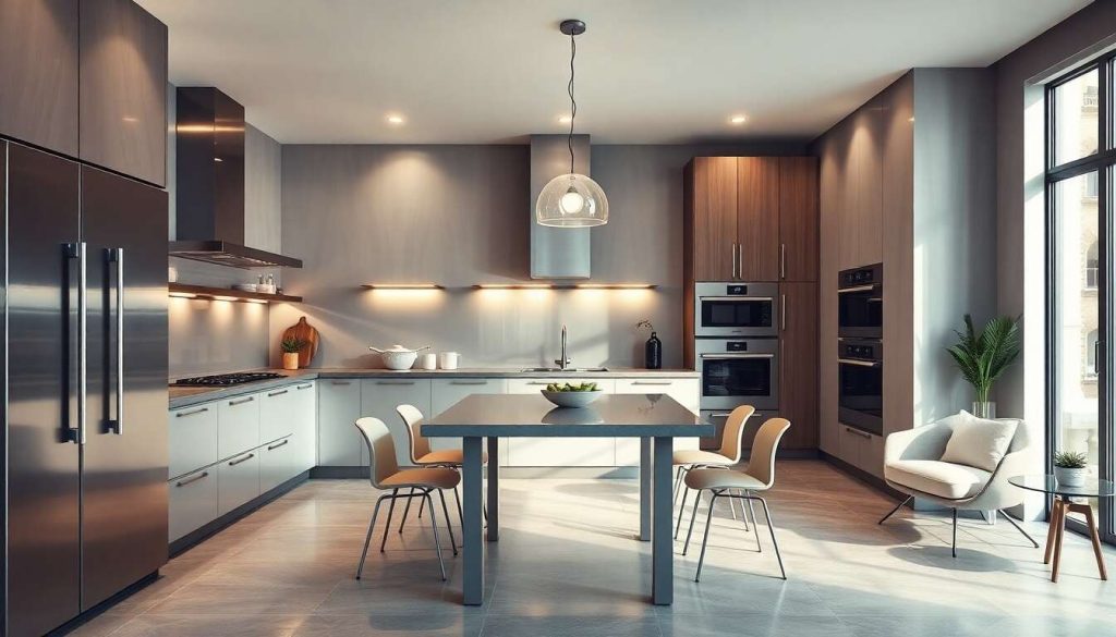 Design moderne avec les finitions inox
