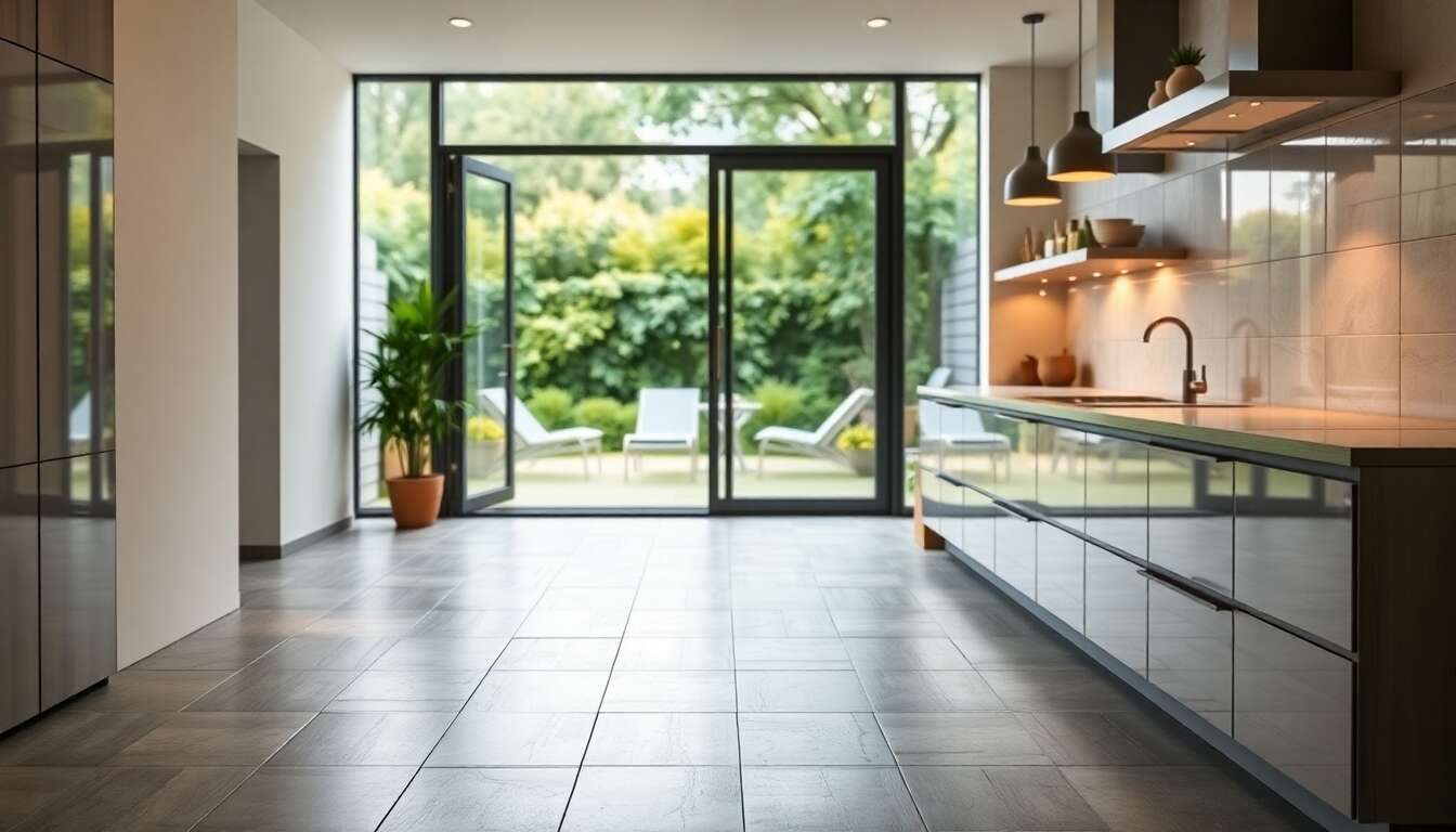 Carrelage : unifier l'espace int&eacute;rieur et ext&eacute;rieur