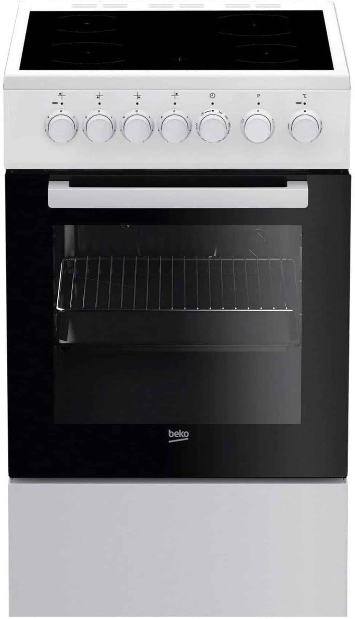 Test : cuisinière vitrocéramique Beko FSS 57100 GW