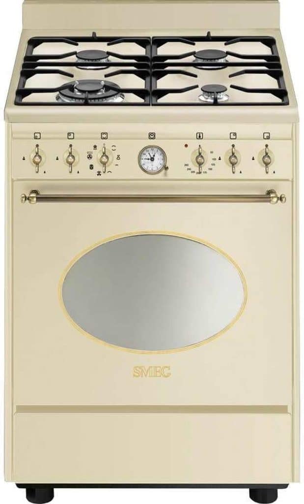 Test de la cuisinière gaz Smeg CO68GMPD9 Crème