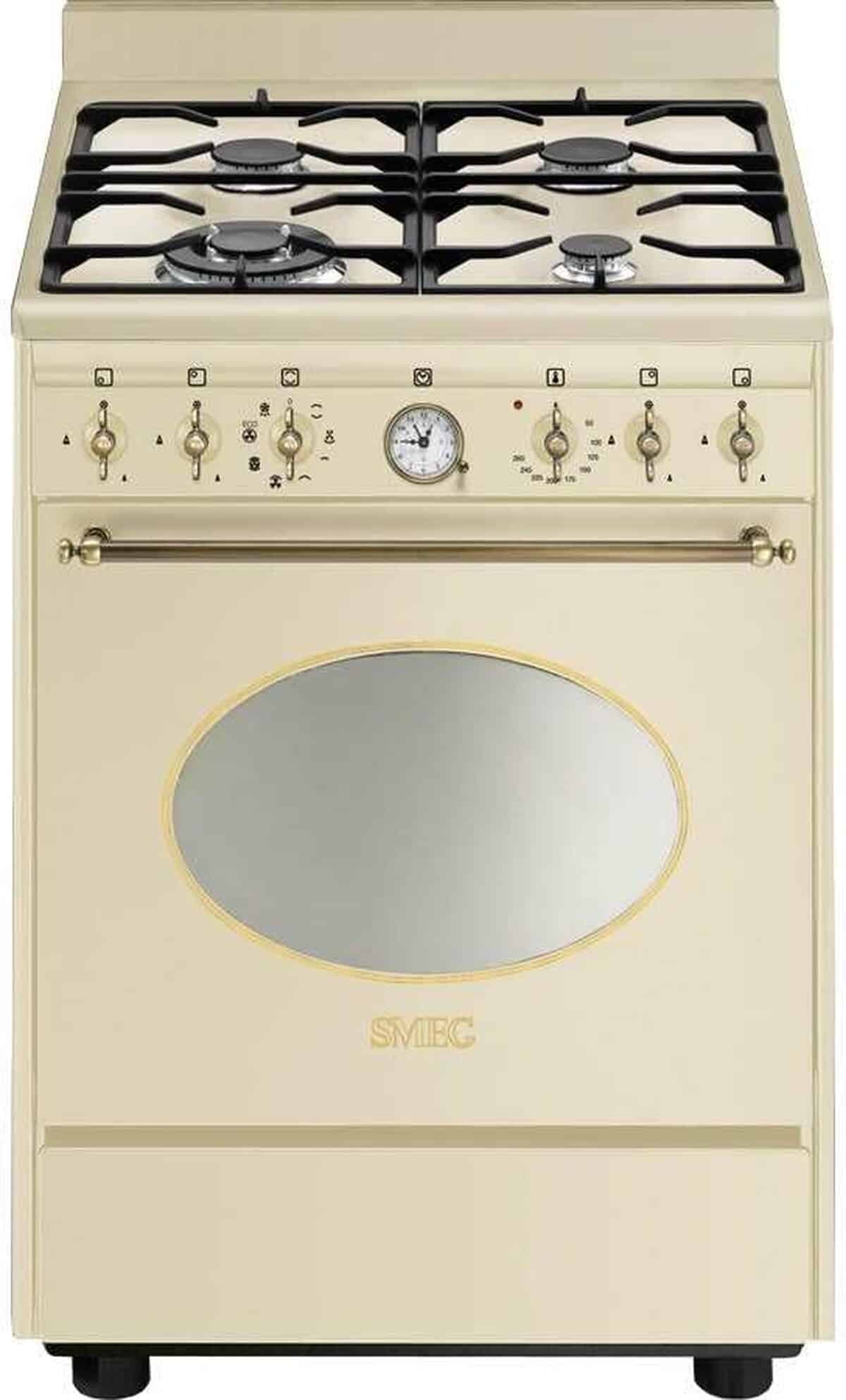 Test de la cuisinière gaz Smeg CO68GMPD9 Crème