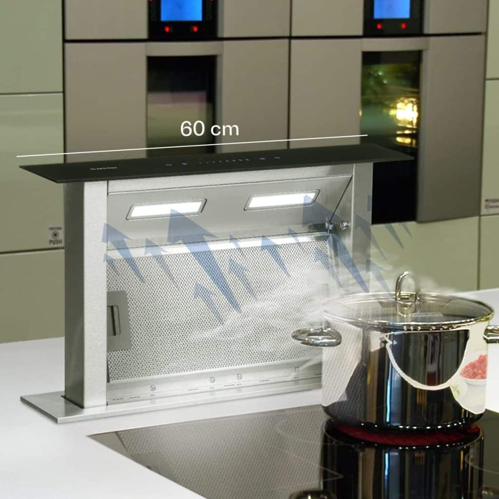 Test de la hotte aspirante encastrable Klarstein Downdraft : efficacité silencieuse pour votre cuisine