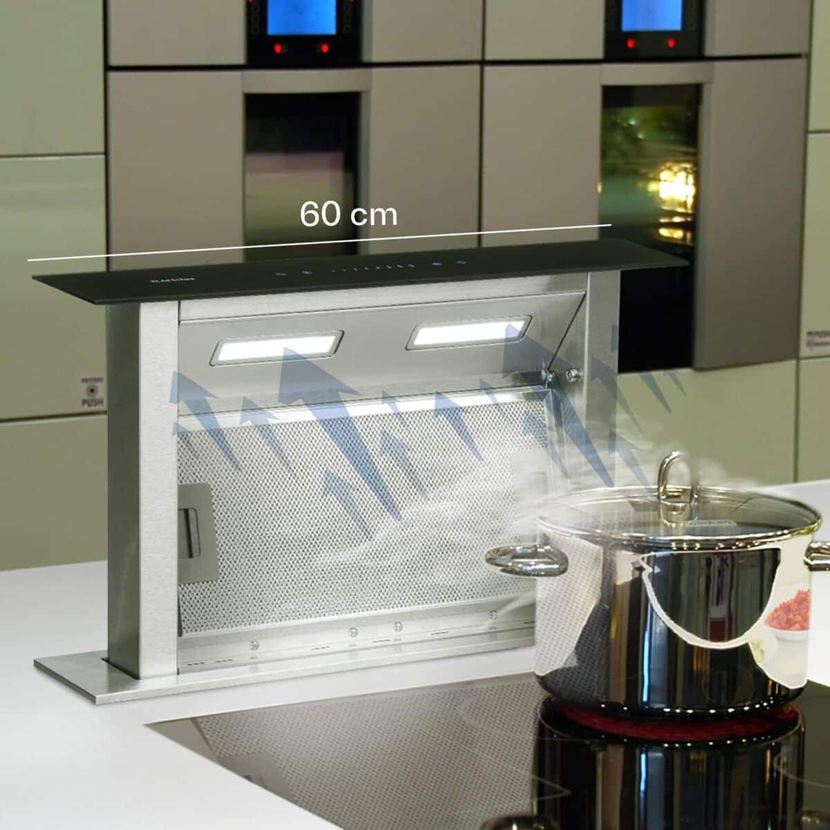 Test de la hotte aspirante encastrable Klarstein Downdraft : efficacité silencieuse pour votre cuisine