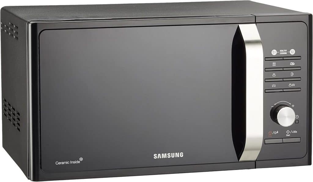 Test du micro-ondes Samsung MG23F302TAK : puissance et cuisson saine