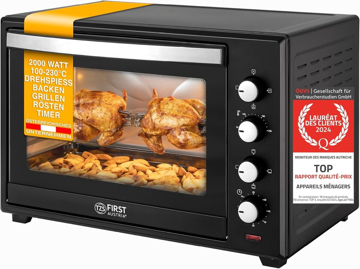 Test du mini-four 60 l First Austria : puissance et polyvalence