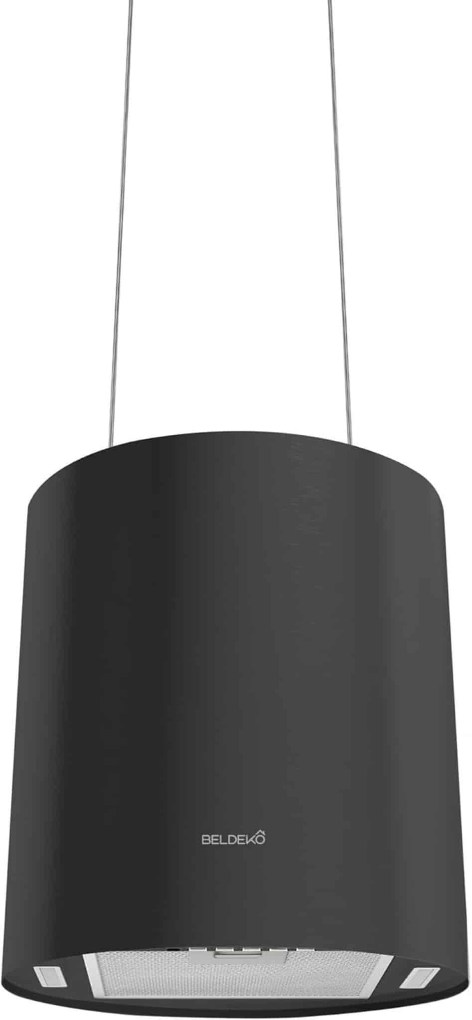Test : hotte ilot aspirante Petrosia noir de Beldéko