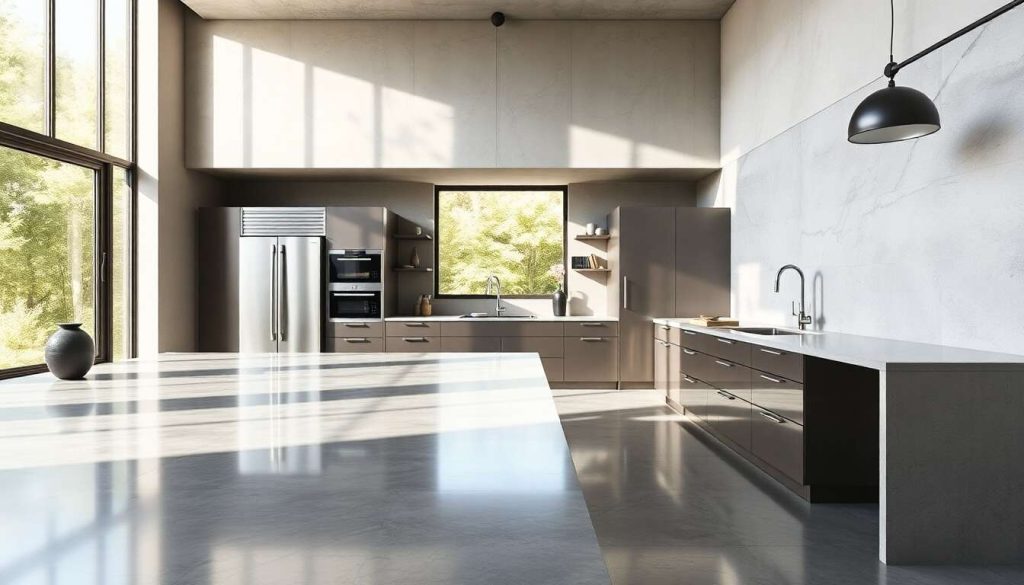 Résistance et style : le béton ciré en cuisine