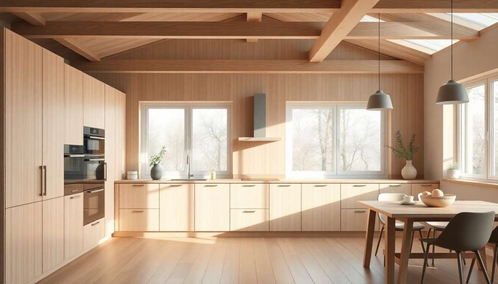 L'impact du bois blond dans la cuisine scandinave