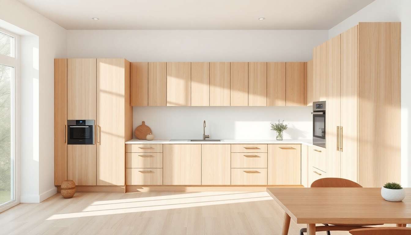 Le bois blond et les couleurs &eacute;th&eacute;r&eacute;es : une alliance parfaite