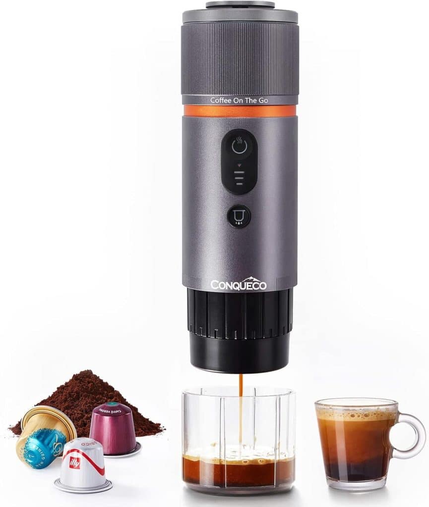 Test : cafetière portable CONQUECO pour voyage et voiture