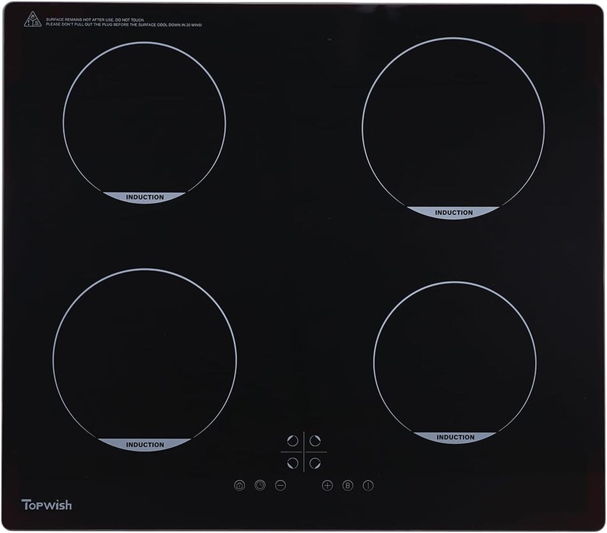 Test : plaque induction 4 feux Topwish, sécurité enfant et boost
