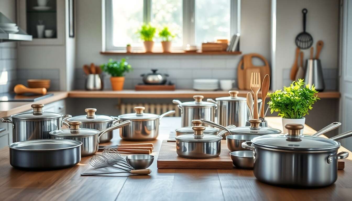 Les éléments essentiels d'une batterie de cuisine Les éléments essentiels d'une batterie de cuisine