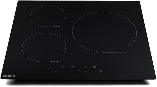 BELDEKO Plaque de Cuisson 3 foyers Induction 5800 WATTS - Grand feu de 280 mm