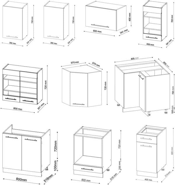 Vicco Cuisine en Angle Fame-Line, Vert et Or Campagne/Anthracite, 160 x 190 cm sans Plan de Travail