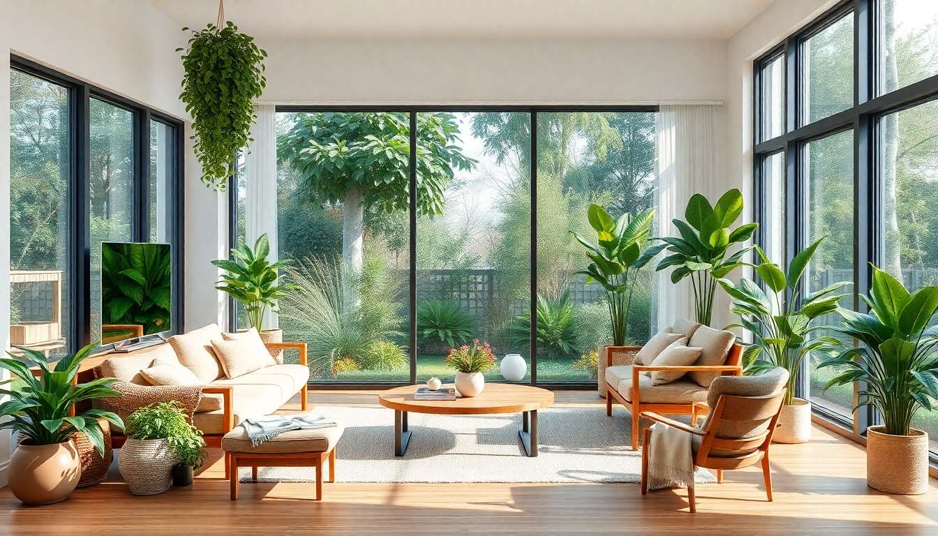 Intégration des éléments nature dans le design