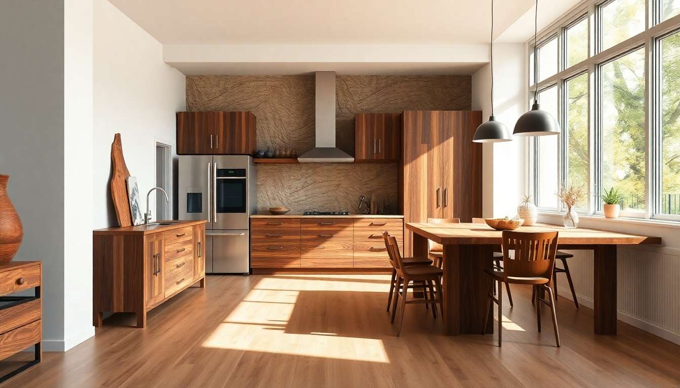 Les essences de bois populaires pour meubles de cuisine Les essences de bois populaires pour meubles de cuisine