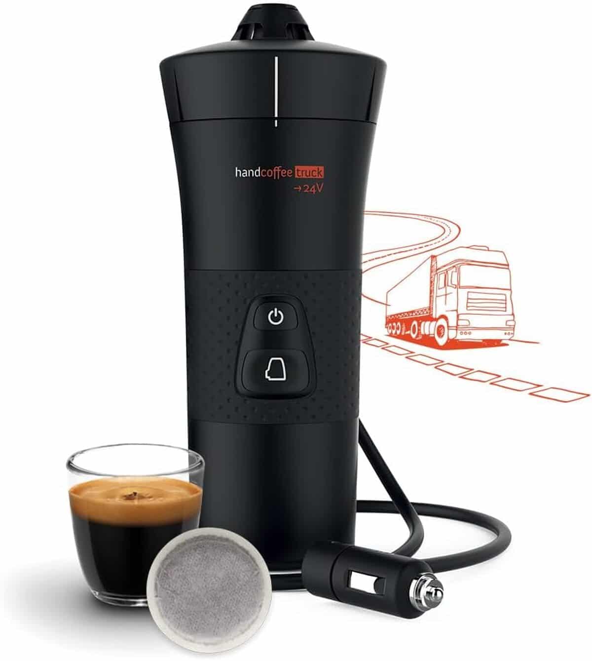 Test de la cafetière de voyage Handpresso Handcoffee Truck 24V