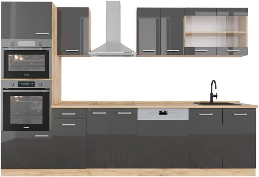 Test de la cuisine Vicco R-Line : élégance anthracite brillante
