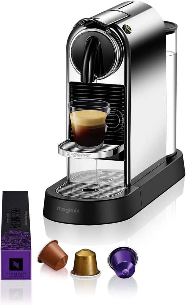 Test de la nespresso magimix citiz platinium : expresso en chrome brillant