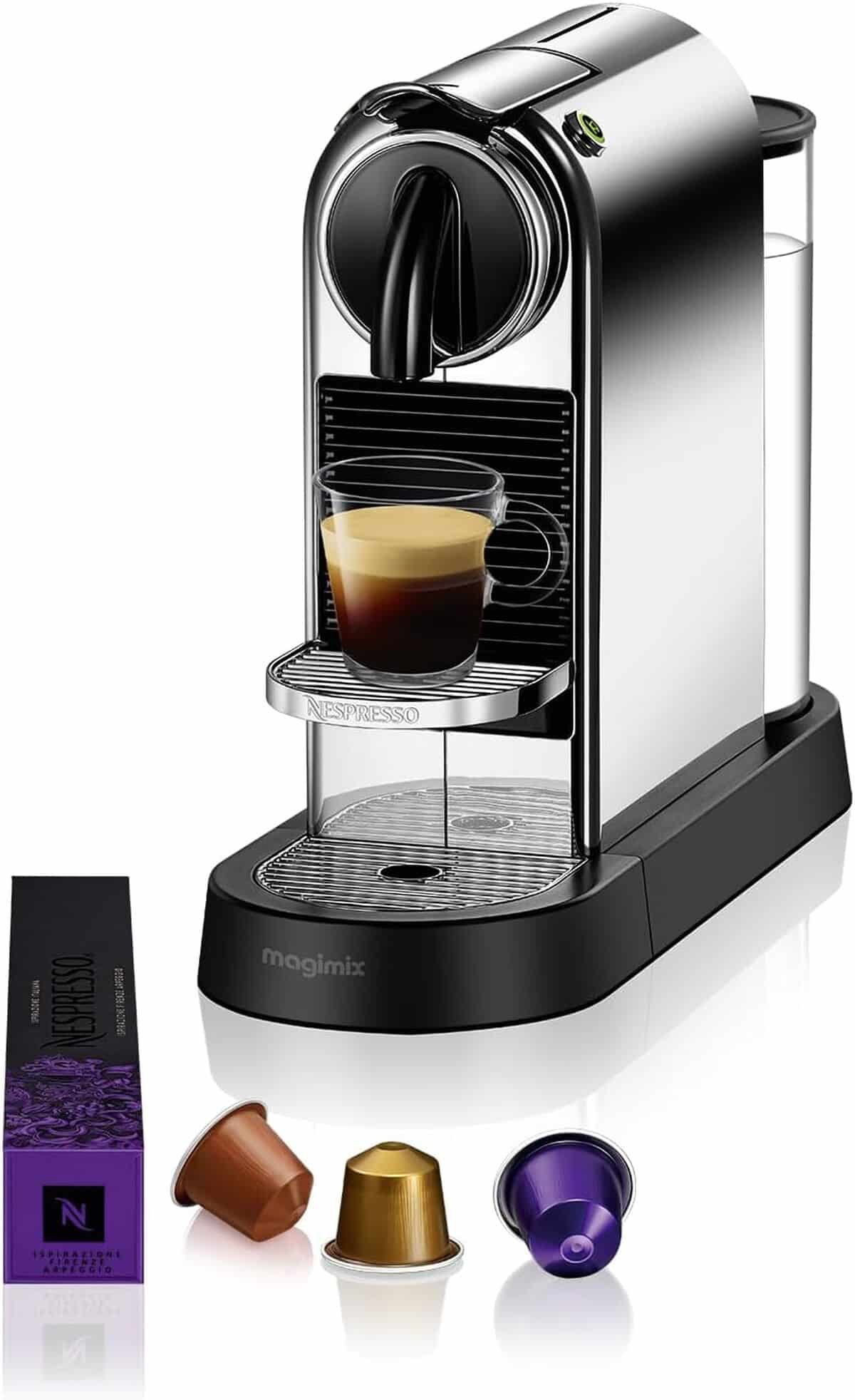 Test de la nespresso magimix citiz platinium : expresso en chrome brillant