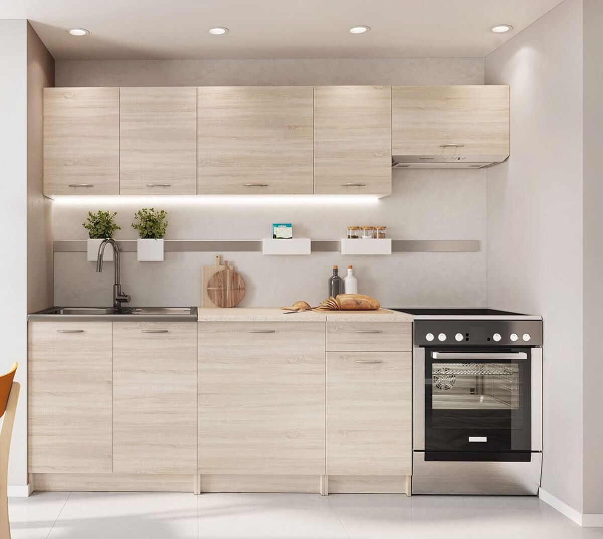 Test PEGANE cuisine Mila : design et fonctionnalité en chêne Sonoma