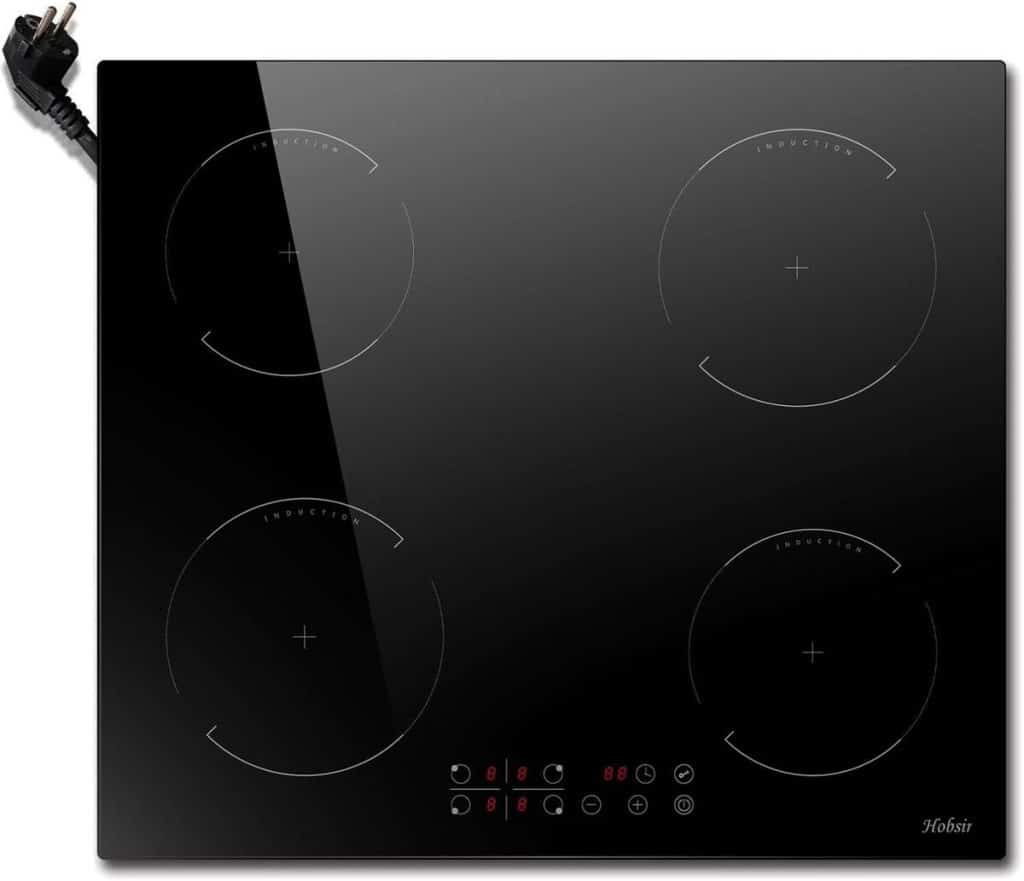 Test : plaque à induction 4 feux Hobsir 3500W, commande tactile