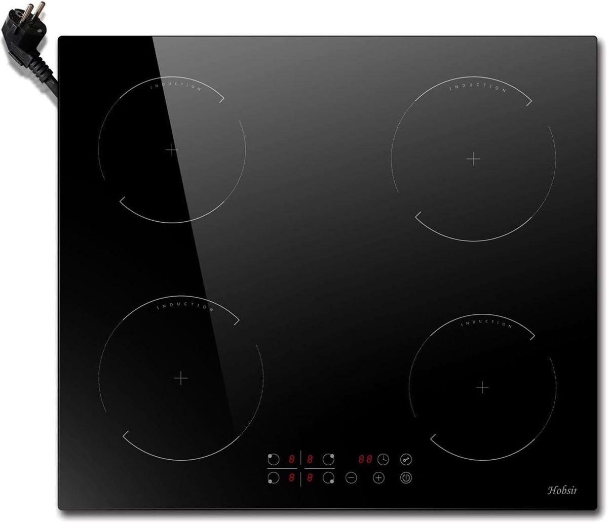 Test : plaque à induction 4 feux Hobsir 3500W, commande tactile