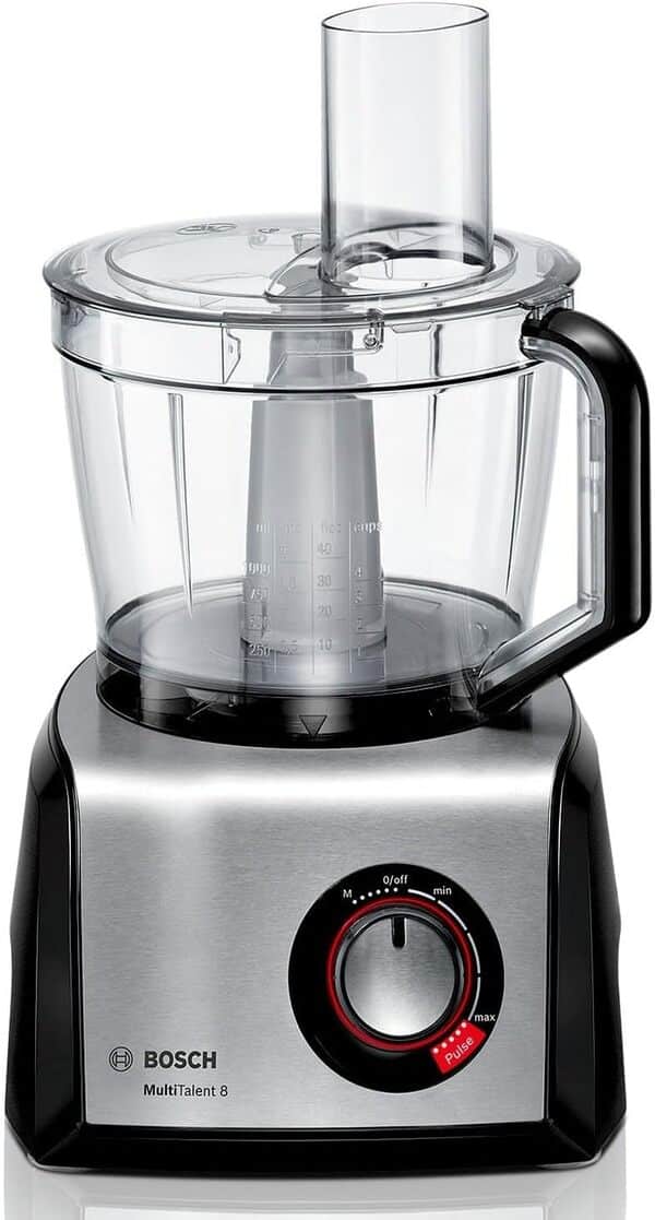 Bosch MultiTalent 8 MC812M844 – Robot de cuisine polyvalent avec plus de 50 fonctions – 1250 W – Grande capacité de 3,9 L – Couleur : Noir