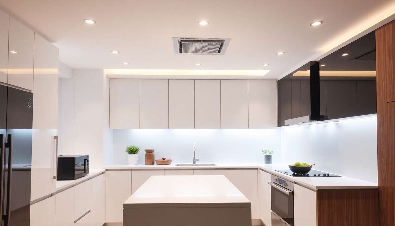 Spots encastrés : solution moderne pour cuisines