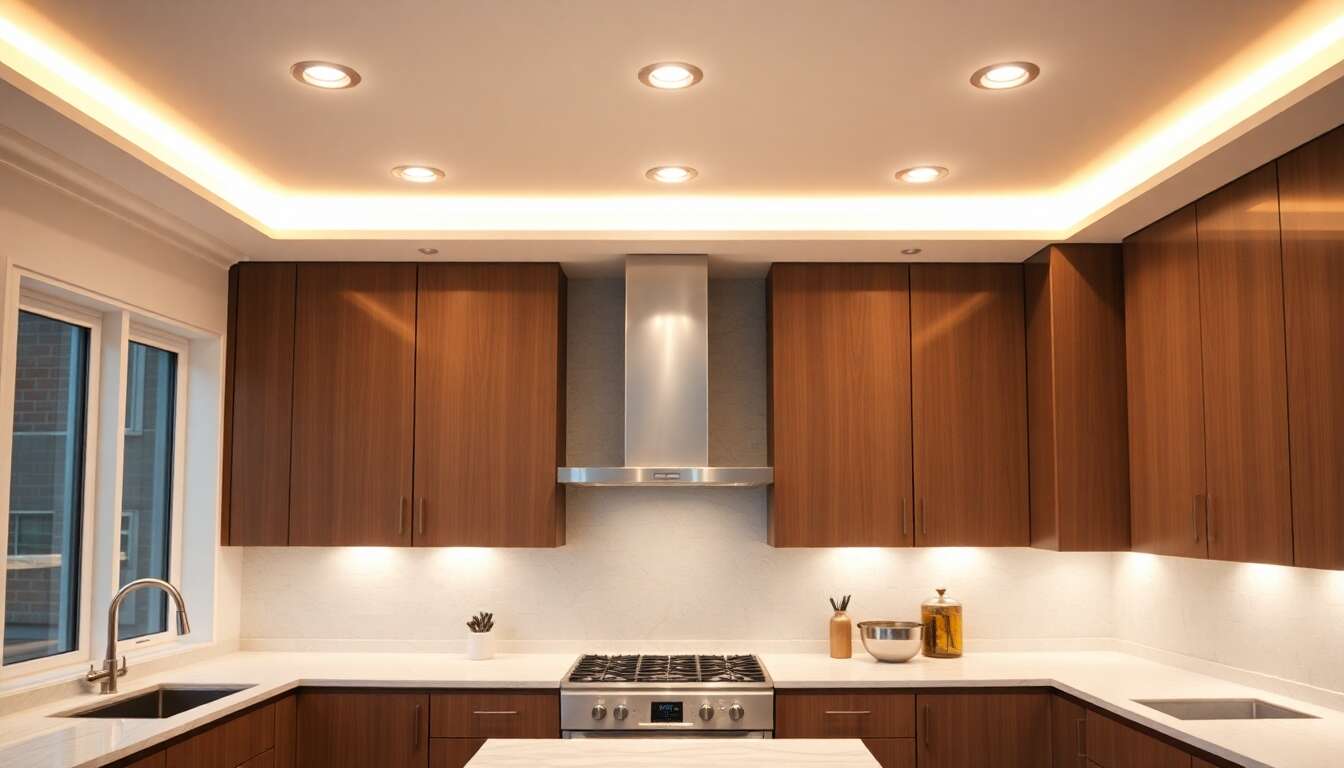 Positionnement optimal des spots encastr&eacute;s
