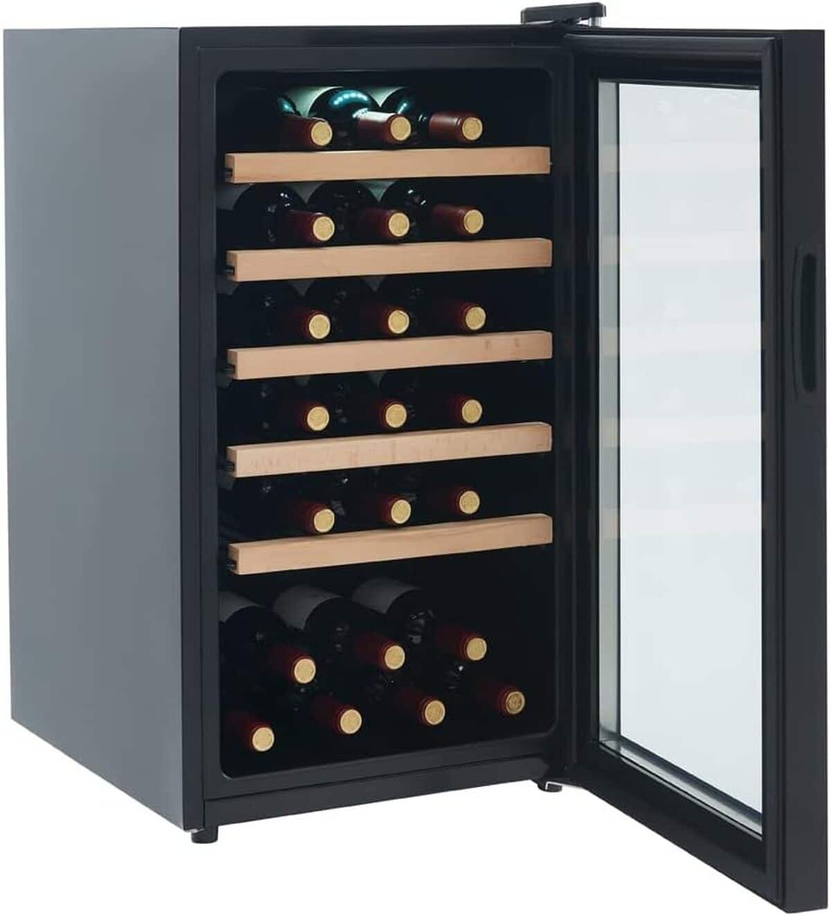 Test : cave à vin Hyundai 41 bouteilles 91L, clayettes bois