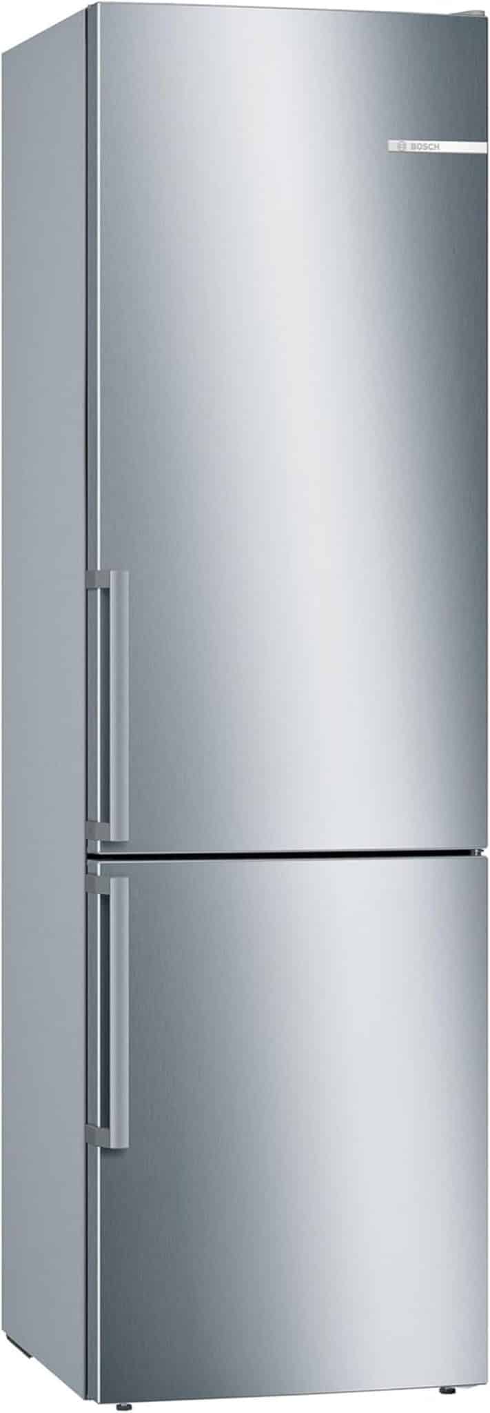 Réfrigérateur-congélateur Bosch Série 6 - 186 Cm - Classe A+++ - 161 KWh/an - Inox - Compartiment VitaFresh - LowFrost - Éclairage LED - 8