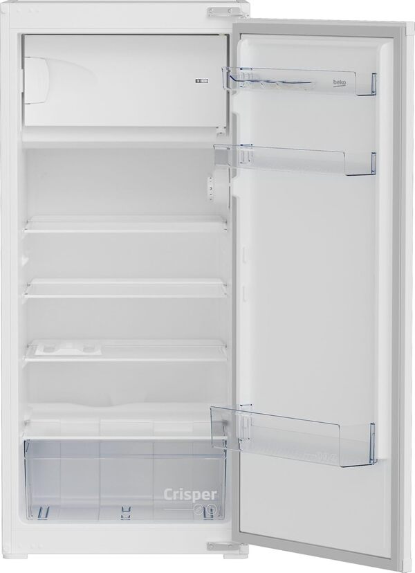 Beko Réfrigérateur encastrable 1 porte BSSA210K4SN, 175 litres, Niche 122 cm, Glissières [Classe énergétique E]