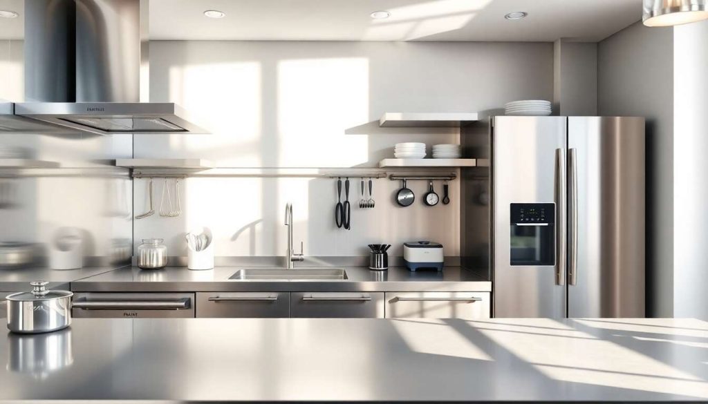 Entretien facile d'une cuisine en inox