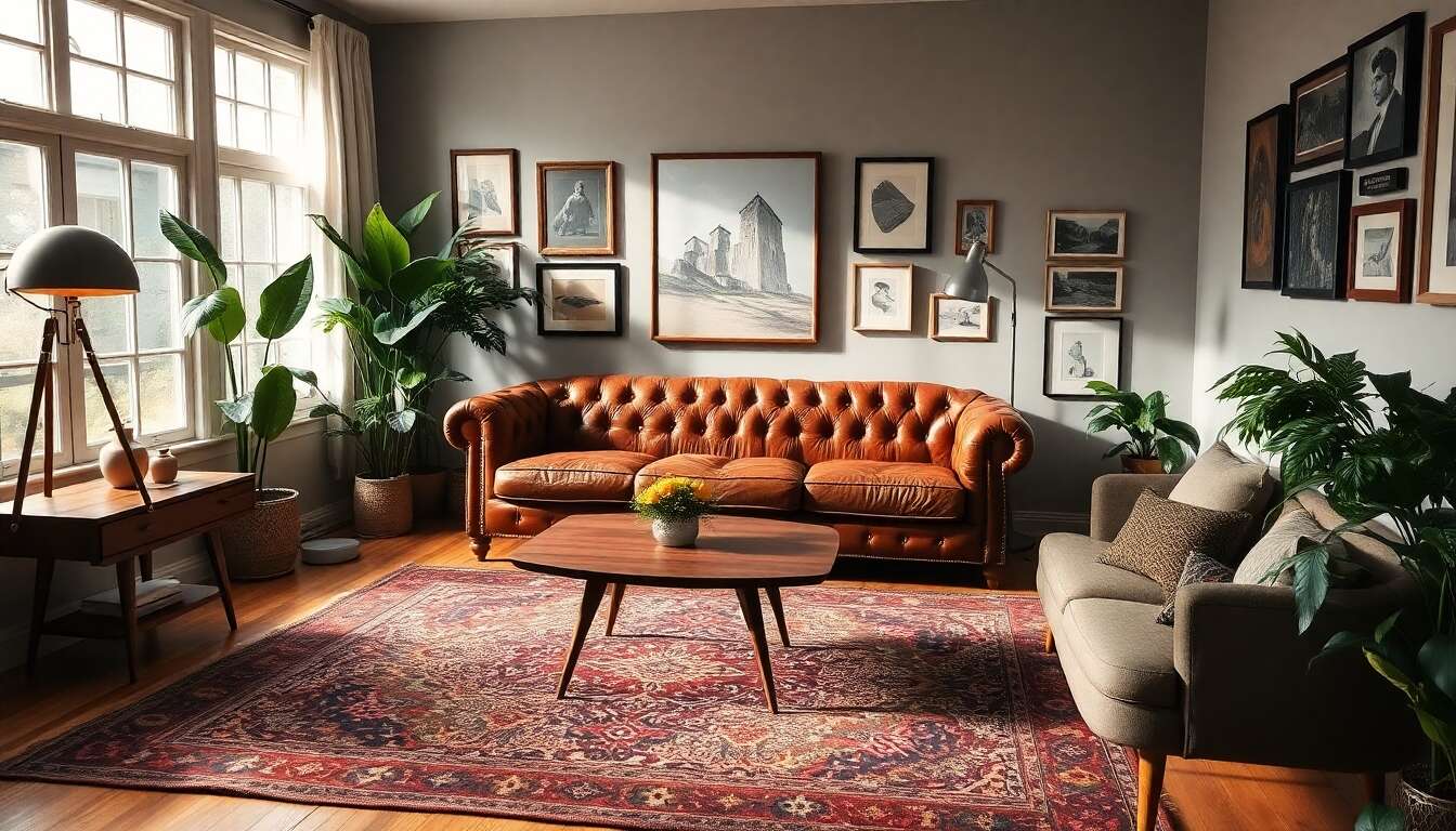 Int&eacute;grer des mati&egrave;res embl&eacute;matiques du style vintage