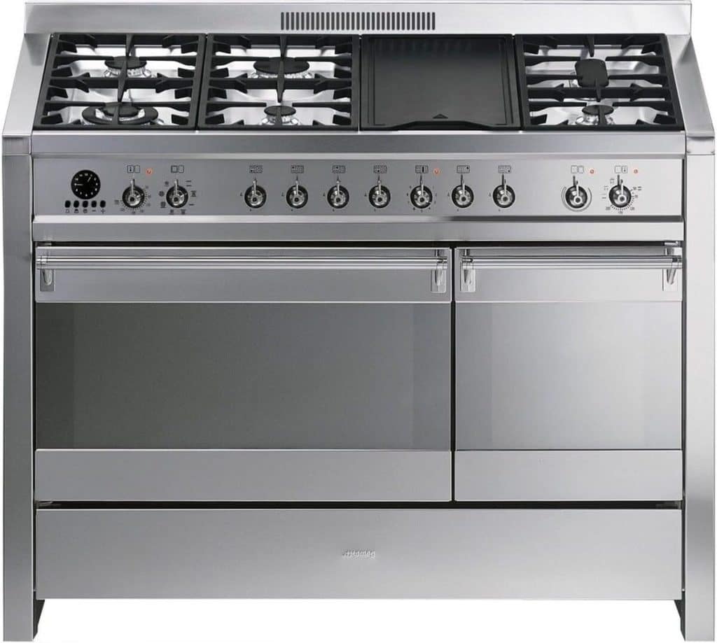 Test du four et cuisinière Smeg A3D-7 en acier inoxydable